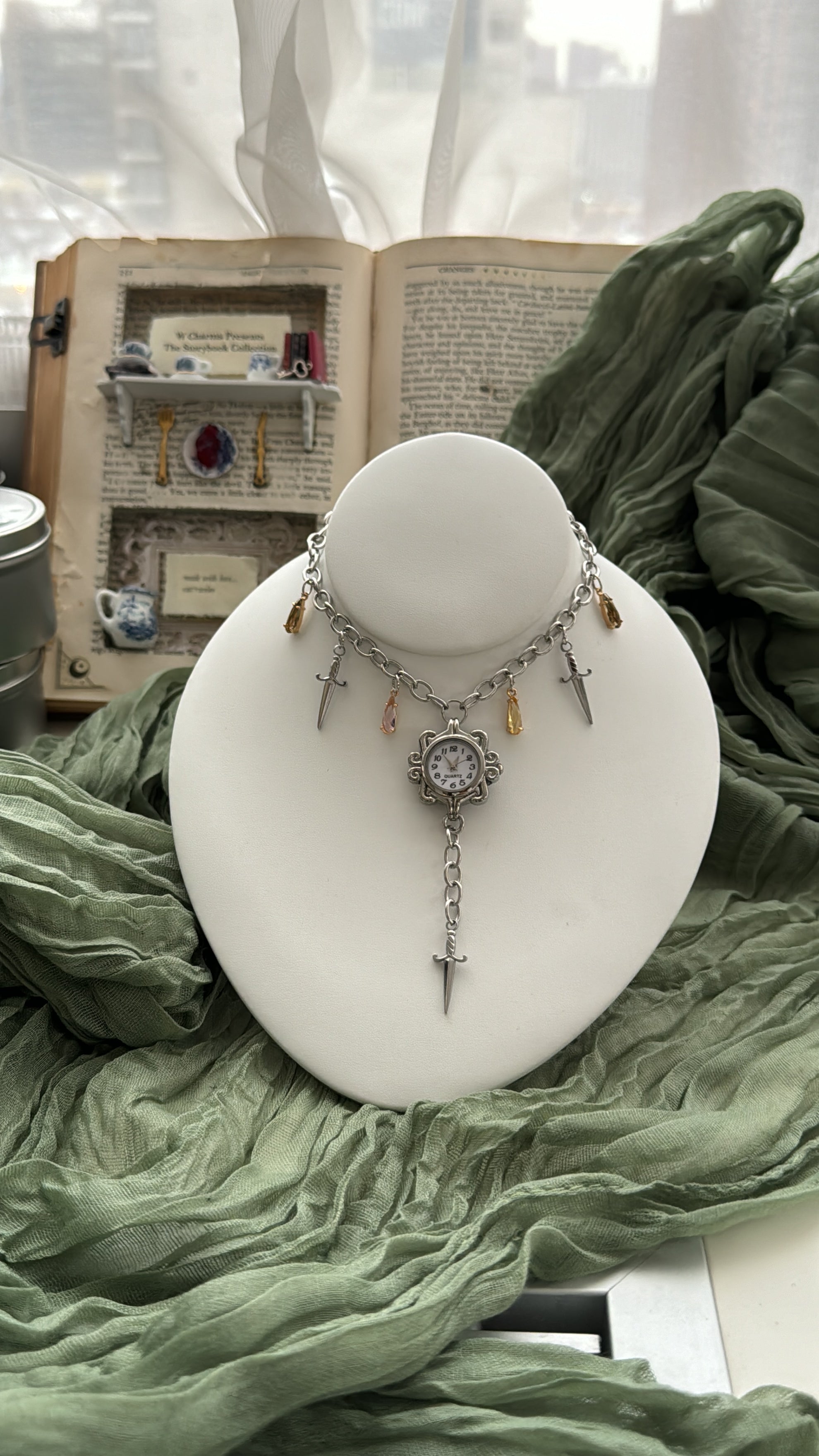 Custom Watch Charm Necklace