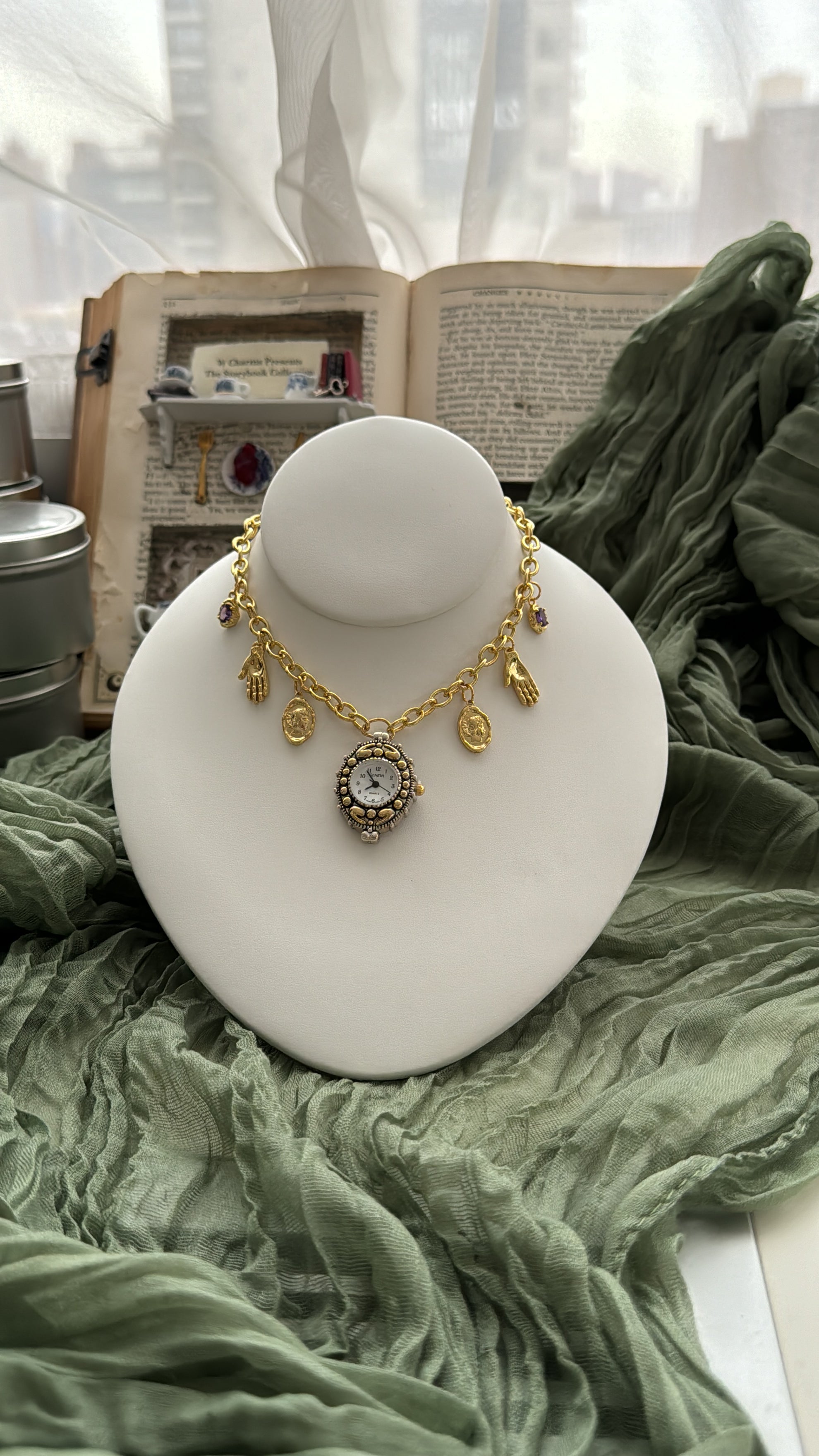 Custom Watch Charm Necklace